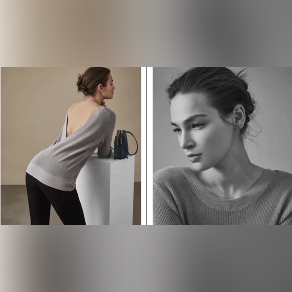 REISS Corin Open-Back Jumper Sweater Size XS